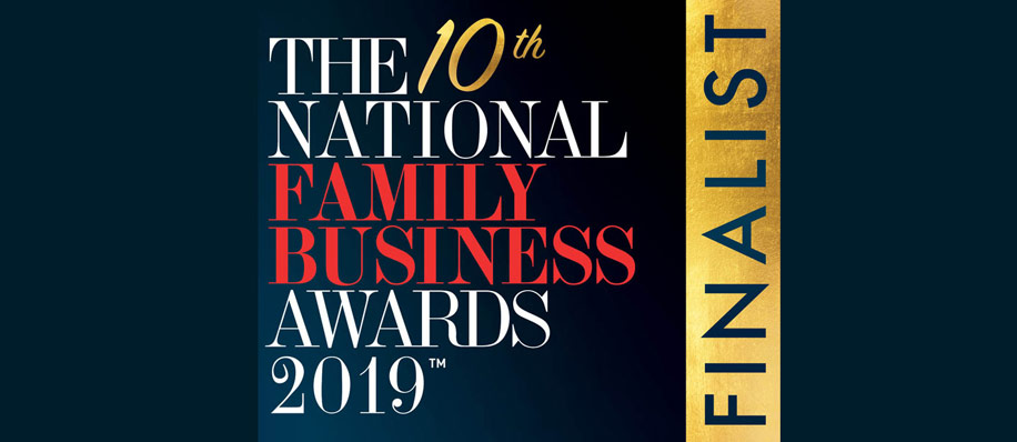 This is the National family Business Award banner